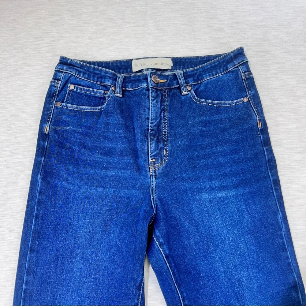 SOFT SURROUNDINGS High Rise Slim Jeans Sz 12